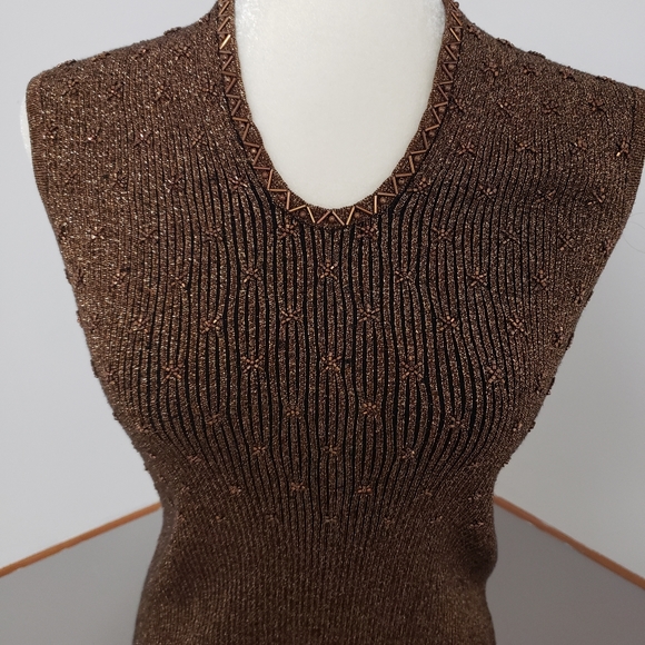 Cache Sparkly Copper Top SZ Large - Picture 5 of 5